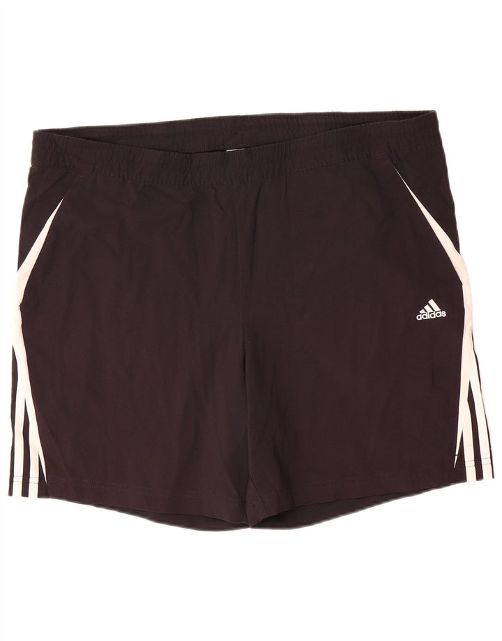 Adidas muške sportske kratke hlače Climalite srednje crne boje od poliestera