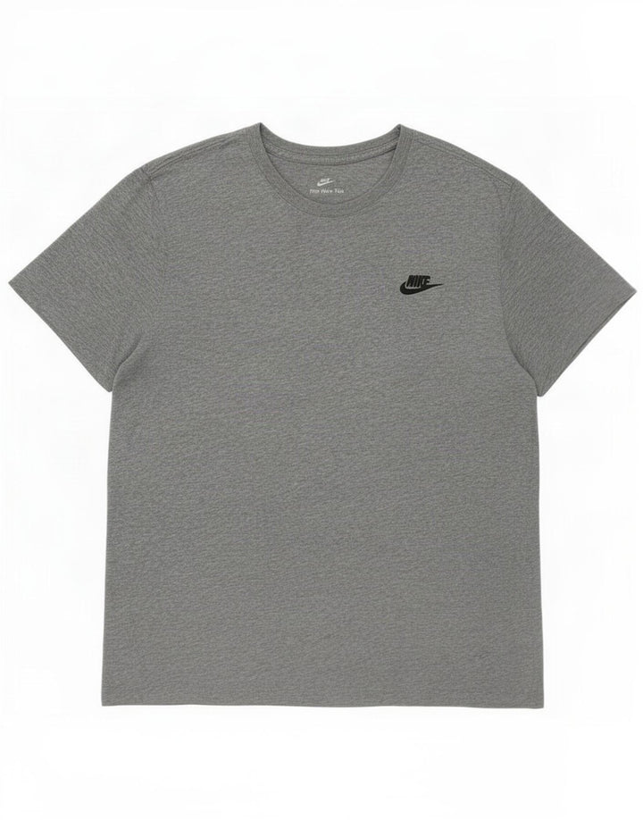 Nike Muška majica kratkih rukava Large Grey Cotton