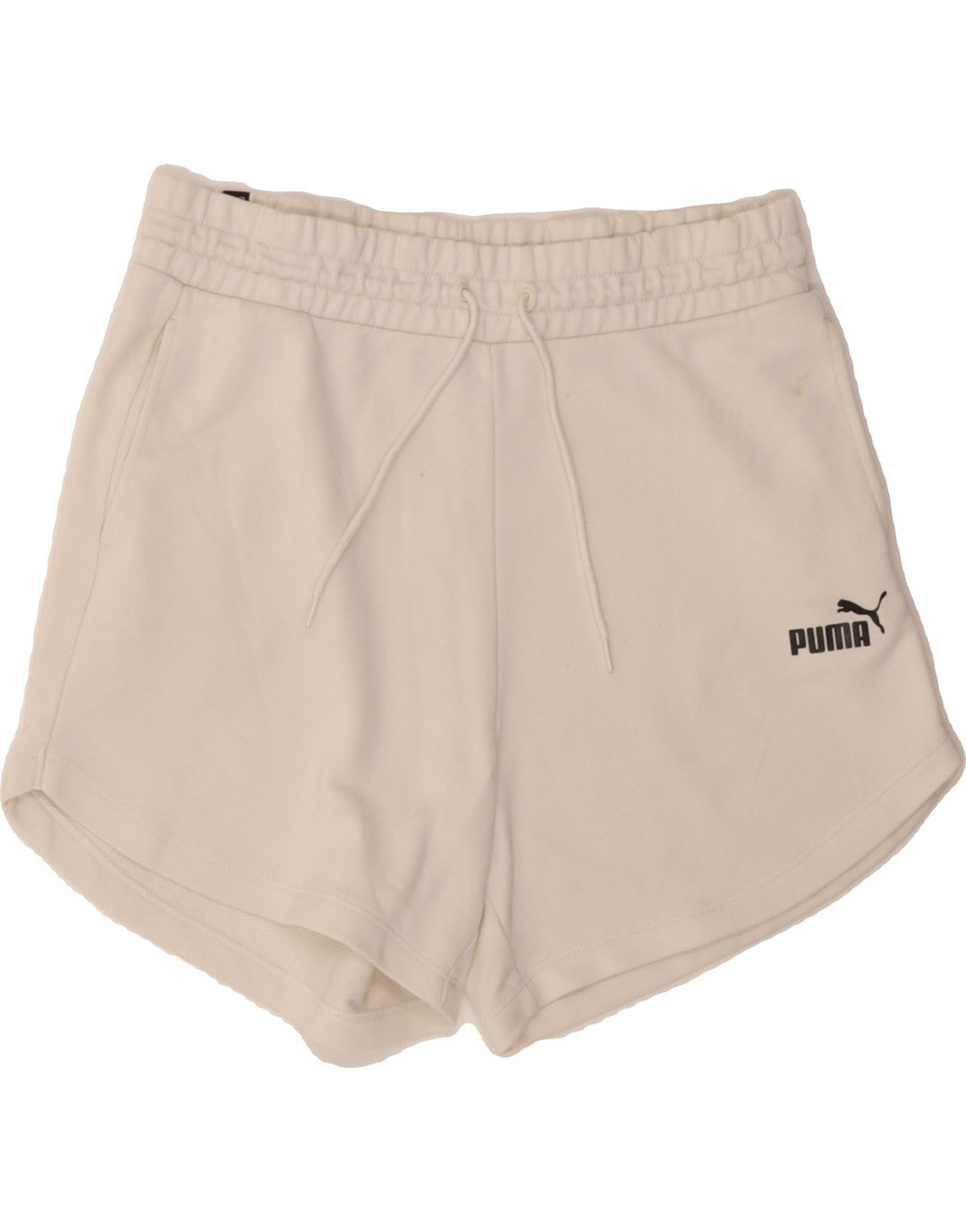 PUMA Womens Sport Shorts UK 14 Large  White Vintage Puma and Second-Hand Puma from Messina Hembry 
