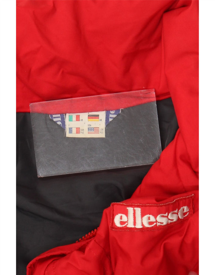 Ellesse muška vjetrovka s kapuljačom IT 48 srednje crvena najlon
