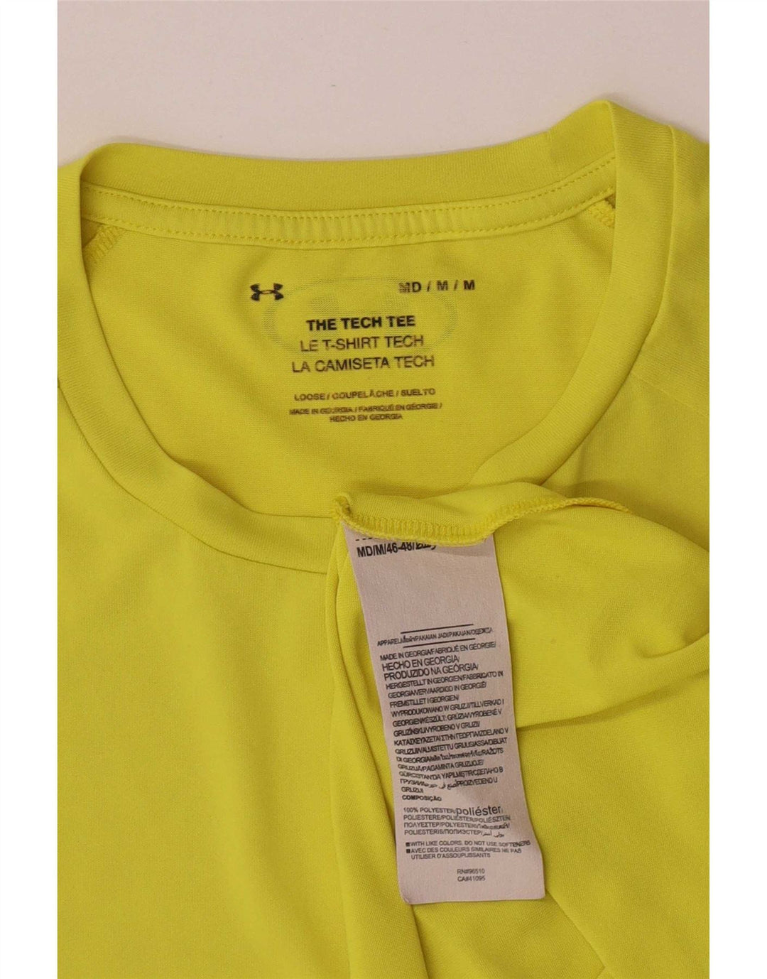 Under Armour, obična muška majica kratkih rukava, srednji žuti poliester