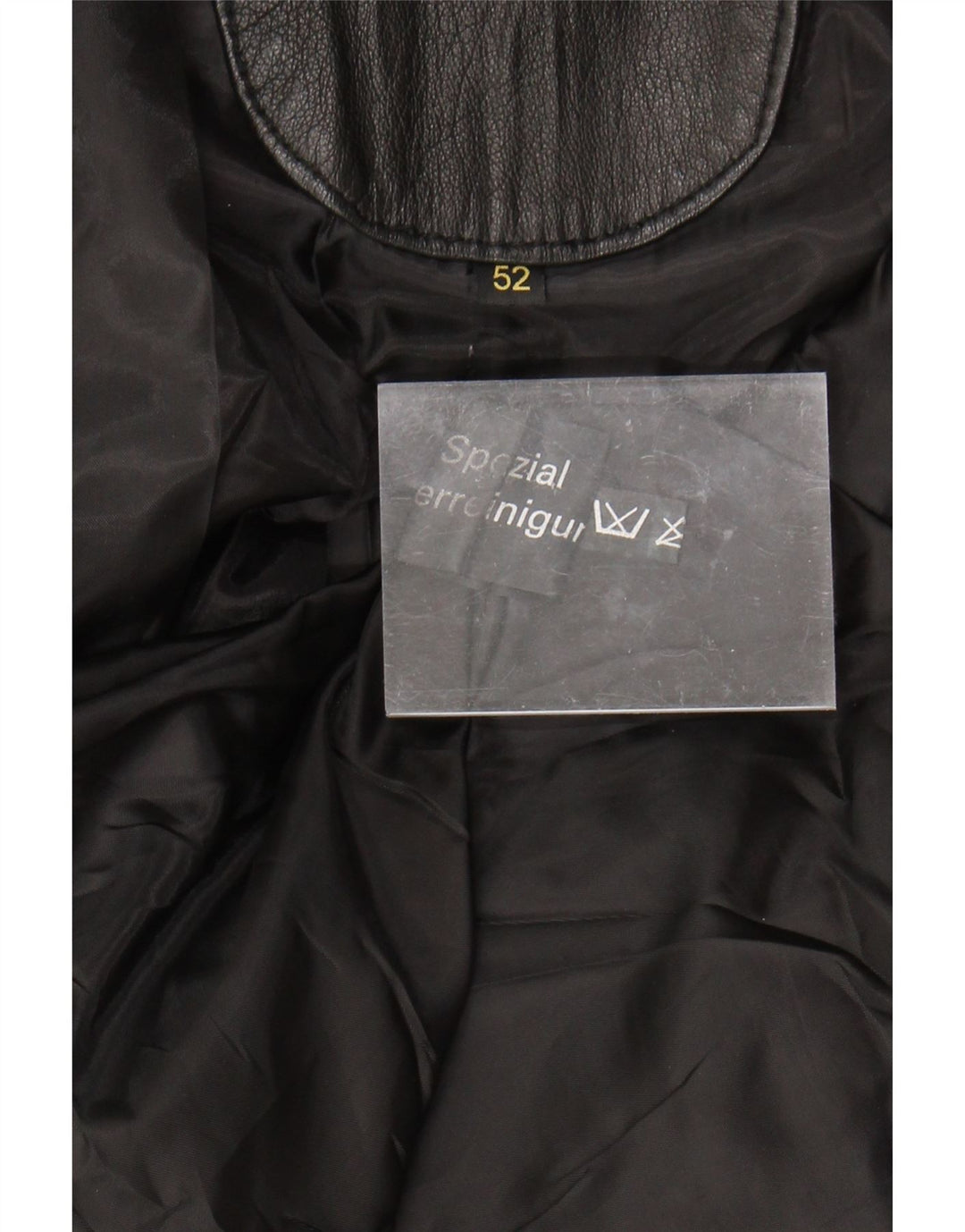 Vintage muška kožna jakna IT 52 XL crna koža