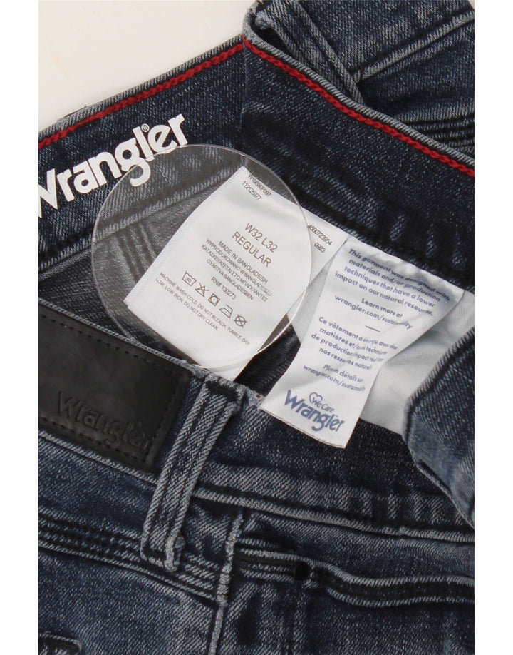 Wrangler Regular muške uske traperice W32 L32 plavi pamuk