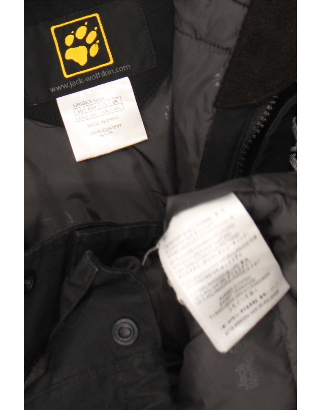 Jack Wolfskin muška parka jakna s kapuljačom UK 44 2XL crni poliester