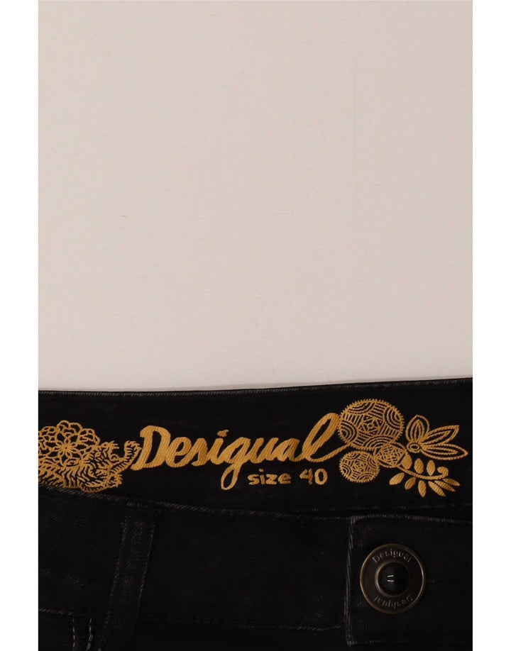 Desigual ženska asimetrična traper suknja EU 40 srednje veličine W30 siva riblja kost