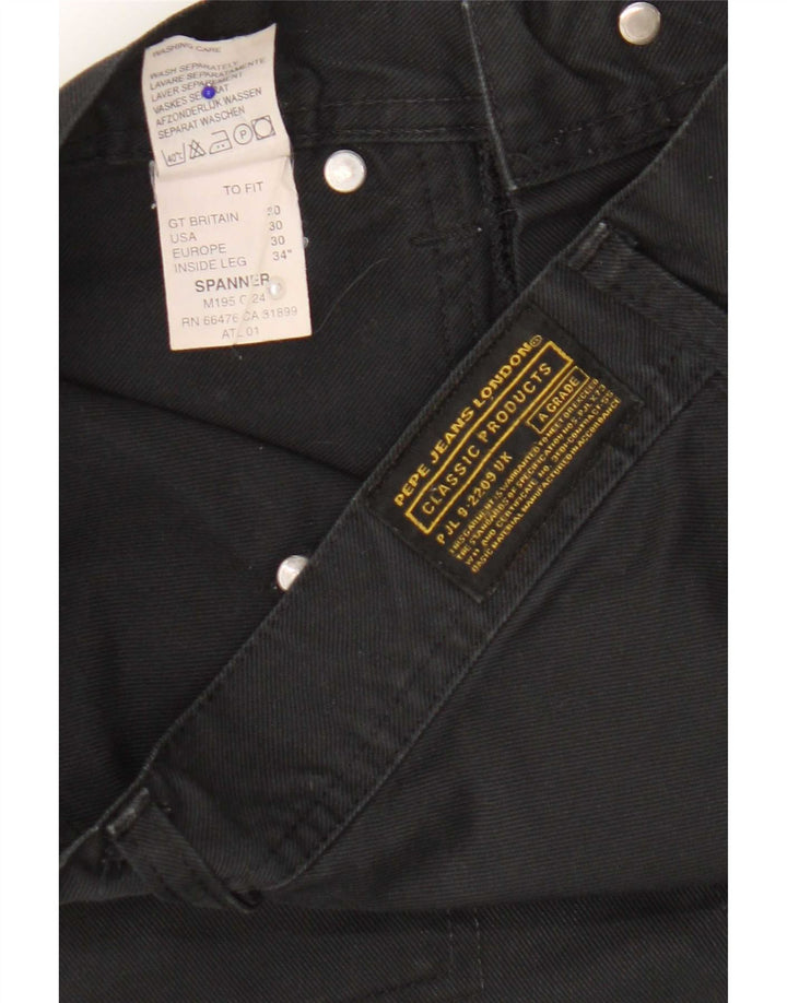 PEPE Jeans Muške hlače širokih nogavica W30 L34 crni poliester