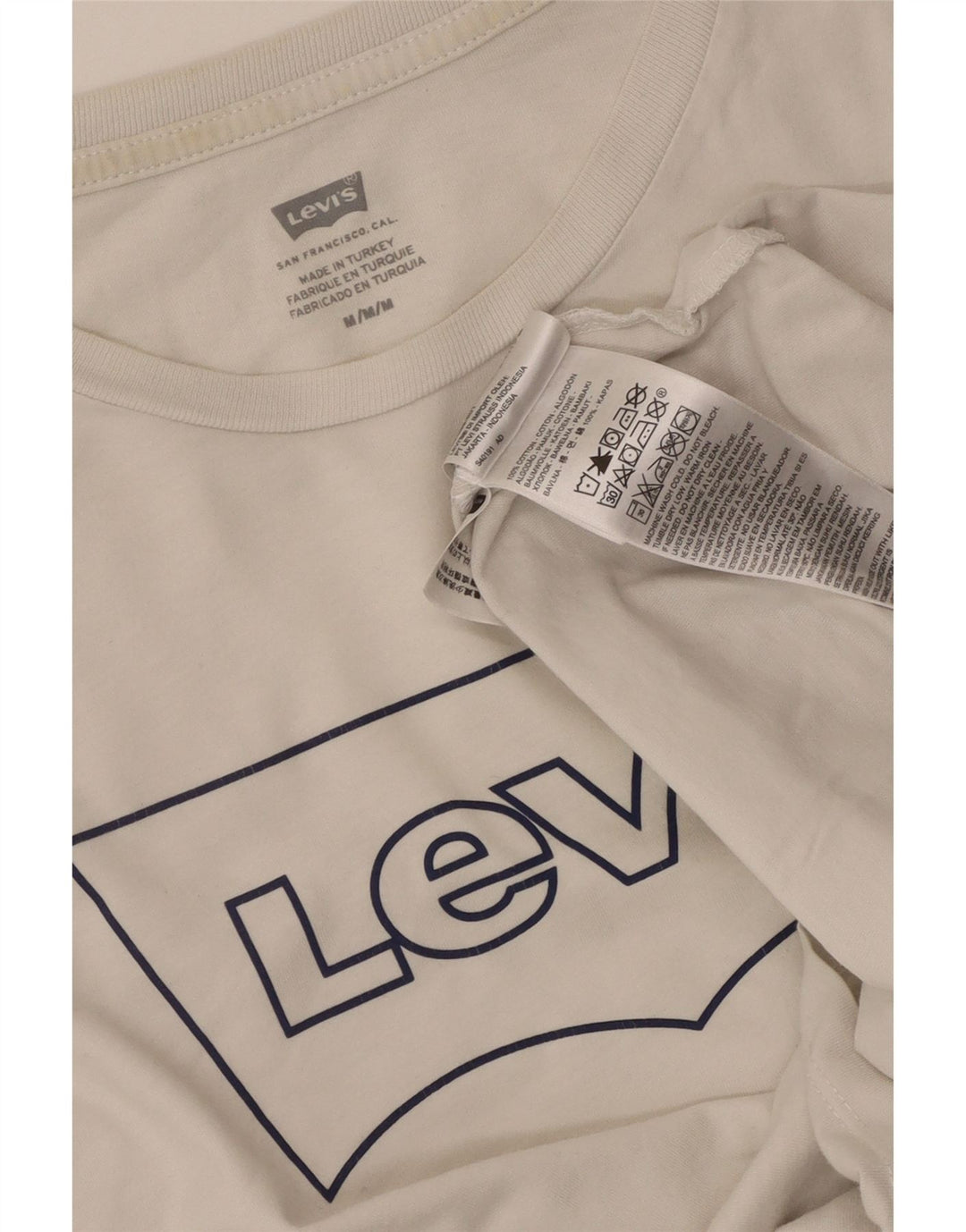 Levi's muška majica kratkih rukava s grafičkim motivima, srednji bijeli pamuk
