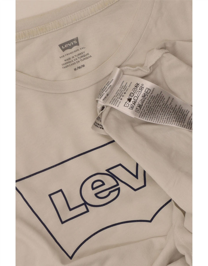 Levi's muška majica kratkih rukava s grafičkim motivima, srednji bijeli pamuk