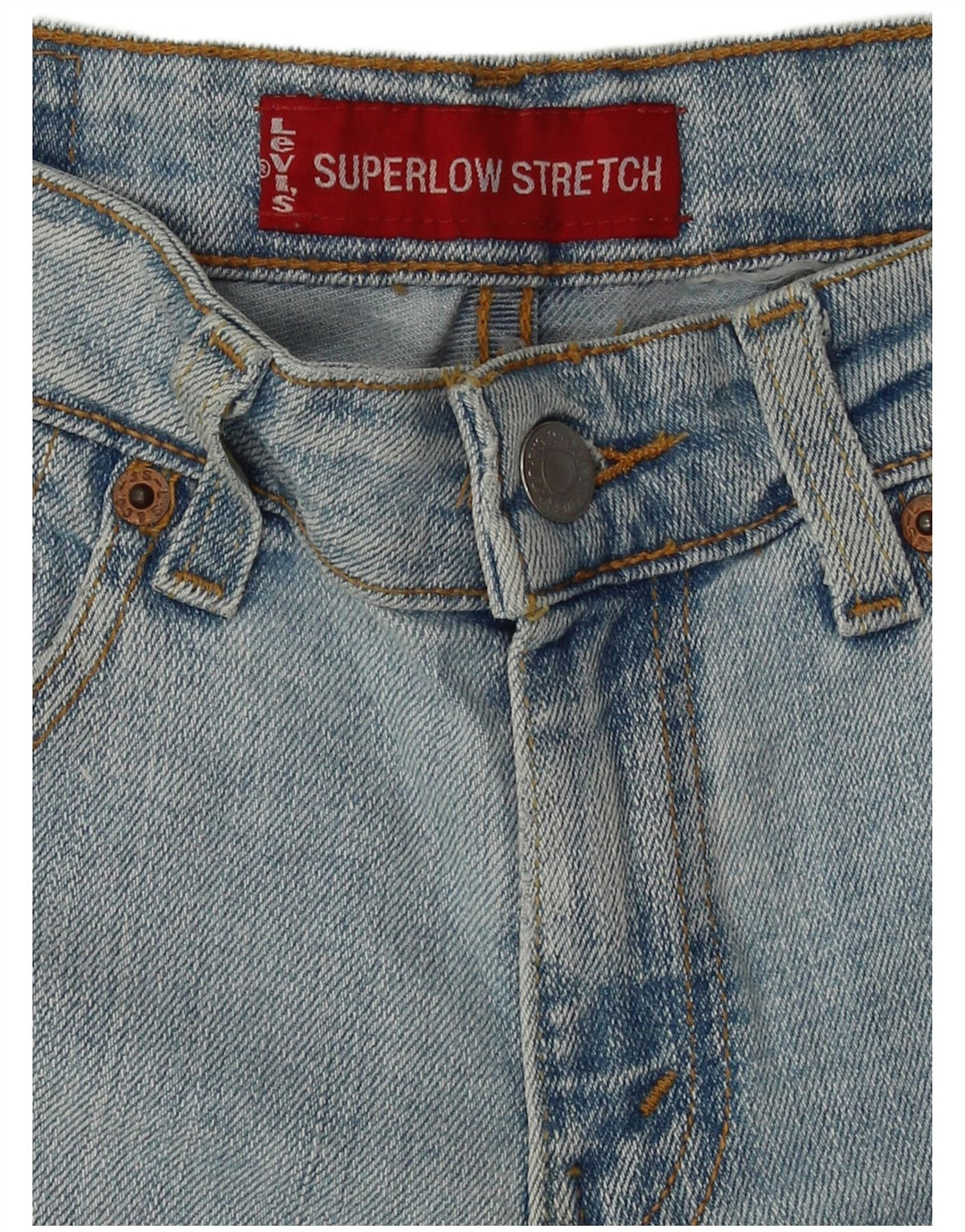 Levi's ženske rastezljive super niske traperice W28 L31 plave