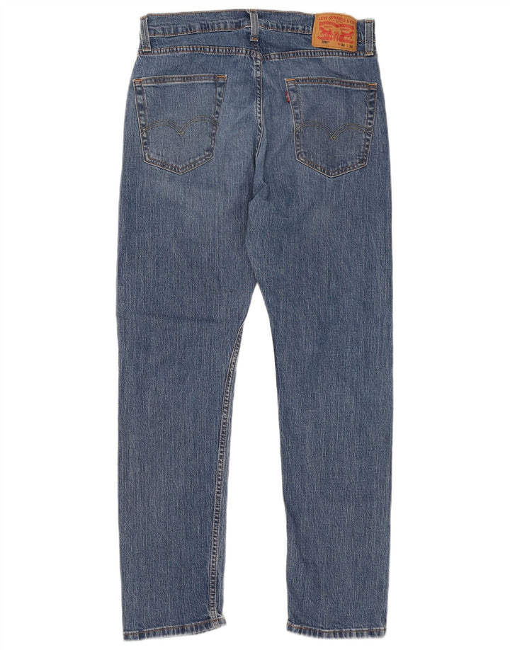 Levi's muške 502 sužene traperice W33 L32 plavi pamuk