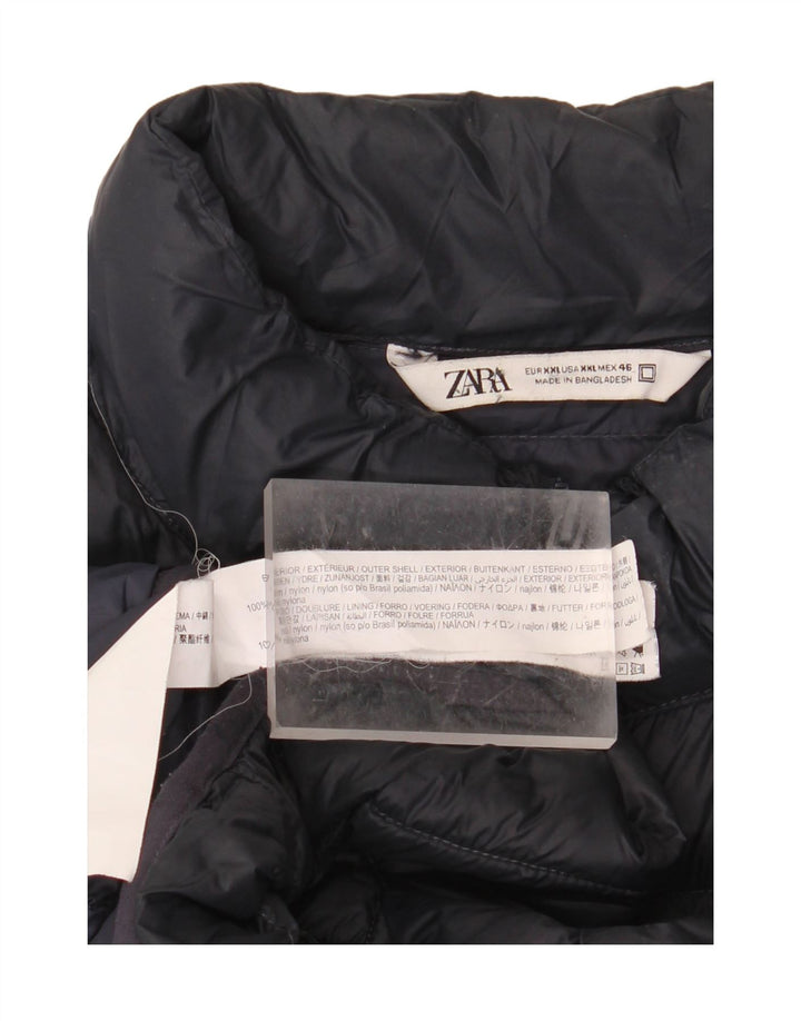 ZARA muška podstavljena jakna UK 44 2XL crni najlon