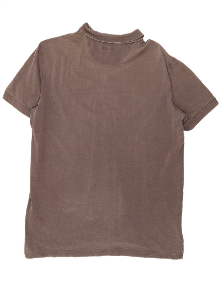 Massimo Dutti muška polo majica srednje sivi pamuk