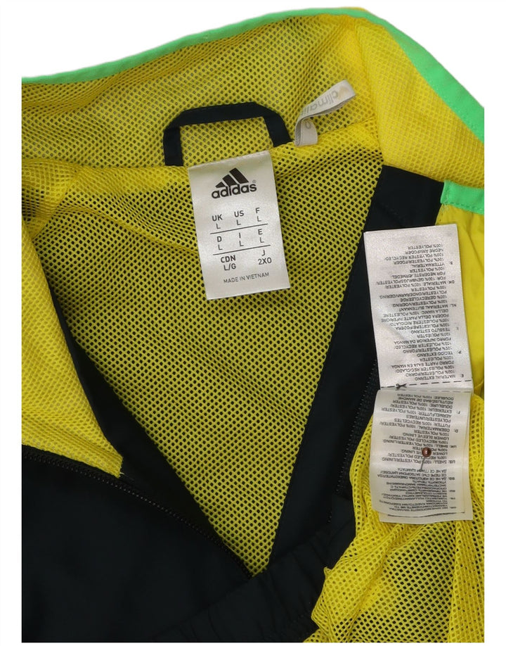 ADIDAS muška trenirka Climalite Gornja jakna velike tamnoplave boje