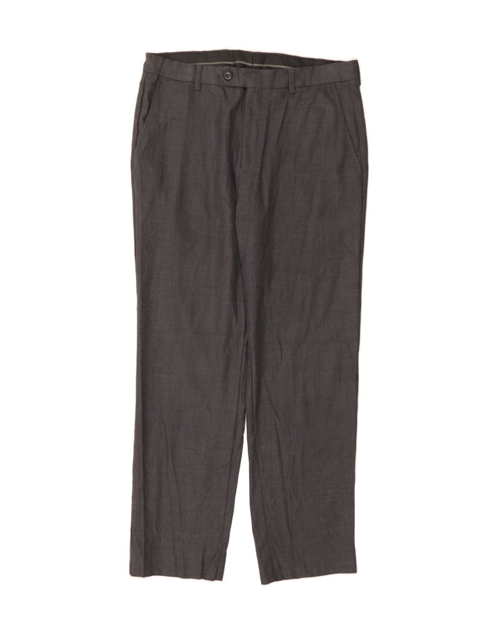 MICHAEL KORS Mens Straight Suit Trousers W33 L30 Grey Polyester Vintage Michael Kors and Second-Hand Michael Kors from Messina Hembry 