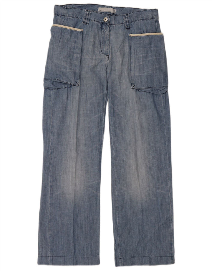 SERGIO TACCHINI Ženske široke traperice IT 44 srednje W30 L28 plavi pamuk