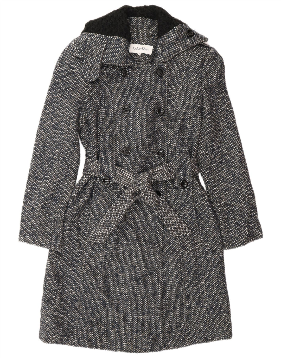 Calvin Klein ženski trenč kaput US 2 XS tamnoplava vuna