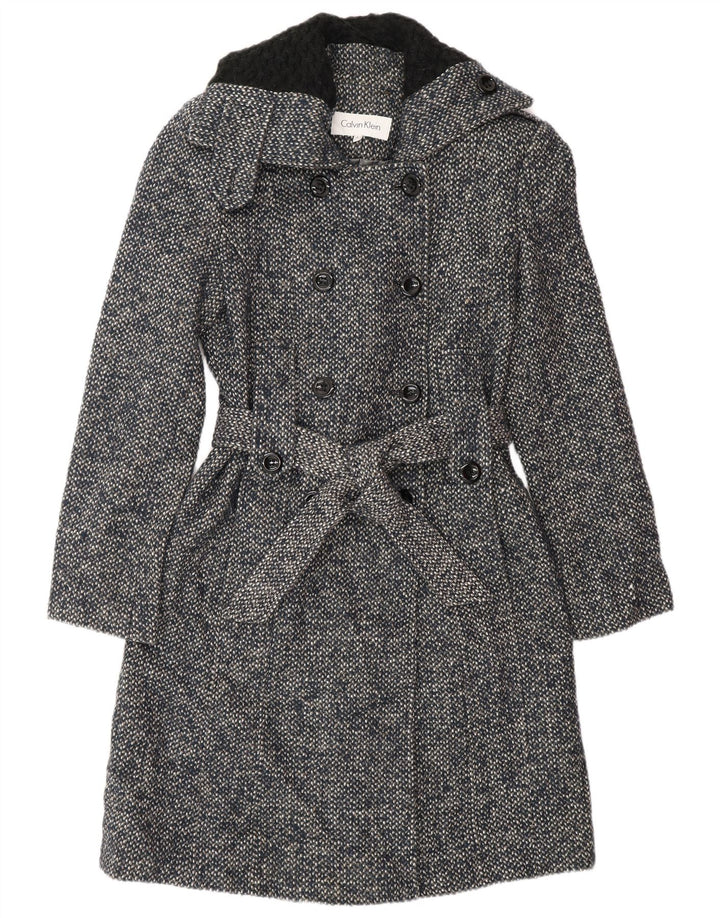 Calvin Klein ženski trenč kaput US 2 XS tamnoplava vuna