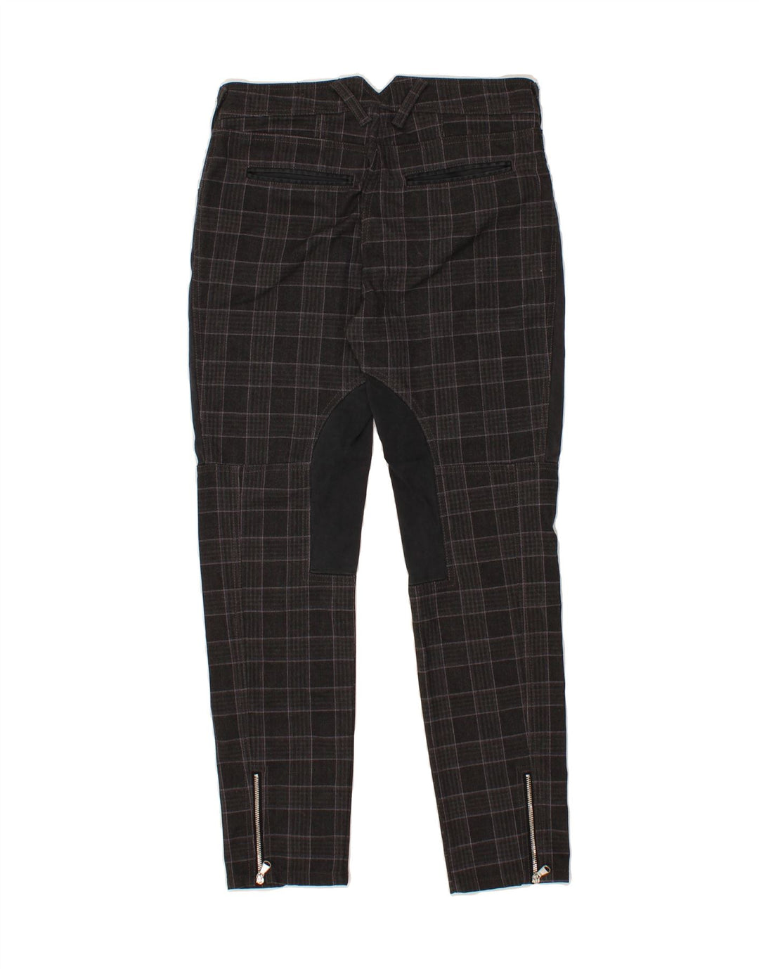 ARMANI JEANS Womens Slim Casual Trousers W26 L27  Grey Check Polyester Vintage Armani Jeans and Second-Hand Armani Jeans from Messina Hembry 