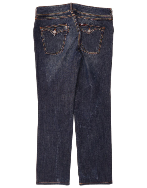 Rifle Womens Straight Jeans W31 L29 Navy Blue Cotton