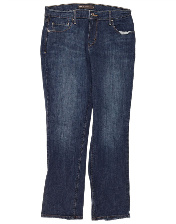Levi's ženske 505 ravne traperice US 8 srednje W29 L30 plavi pamuk