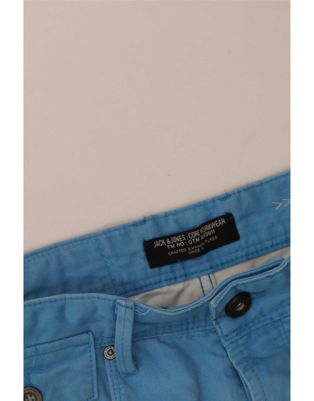 Jack & Jones muške traper kratke hlače W32 srednje plave