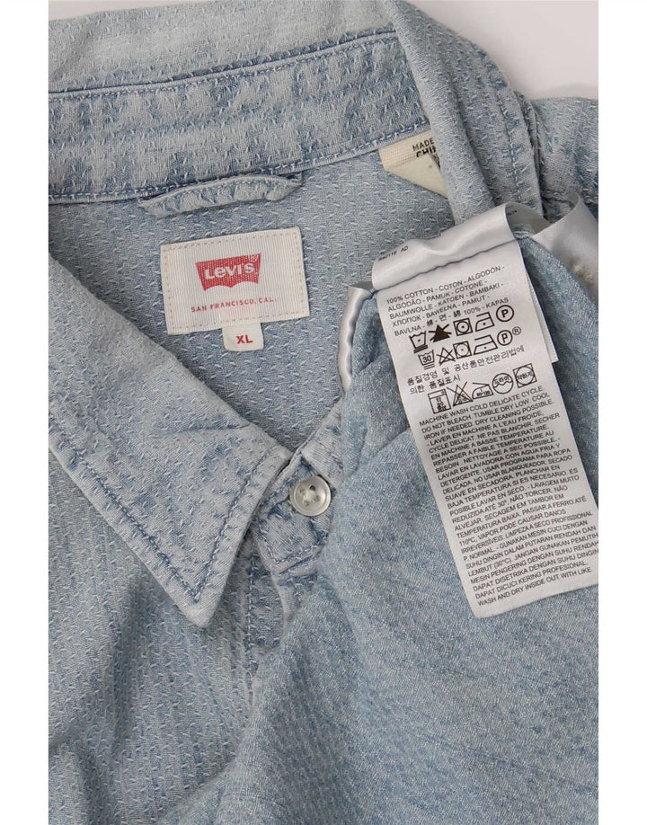 Levi's muška košulja XL plavi pamuk