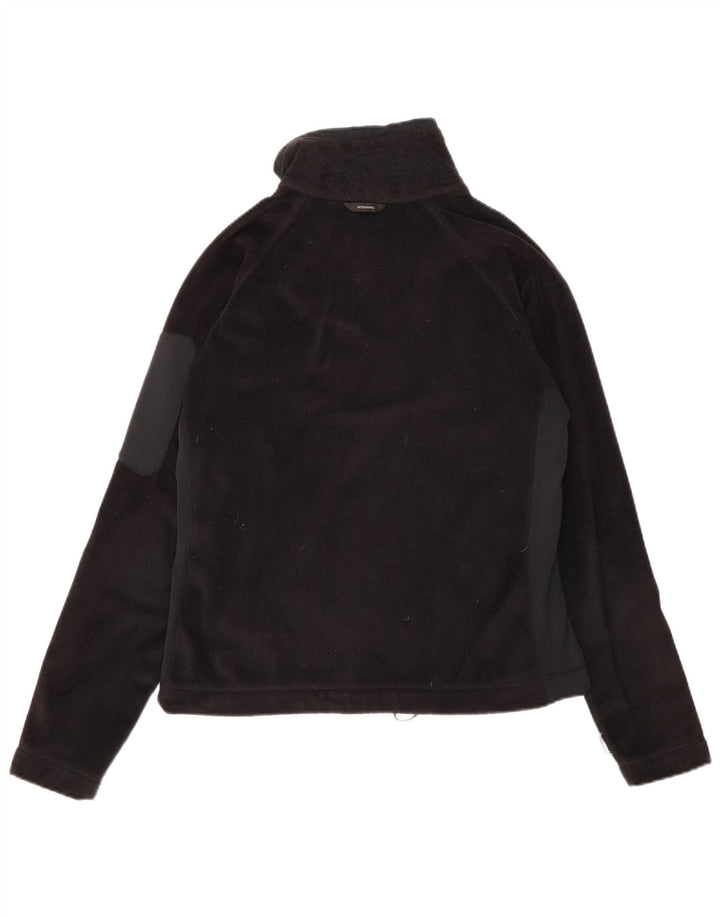 Columbia Womens Interchange Fleece Jacket UK 16 Large Black Polyester
