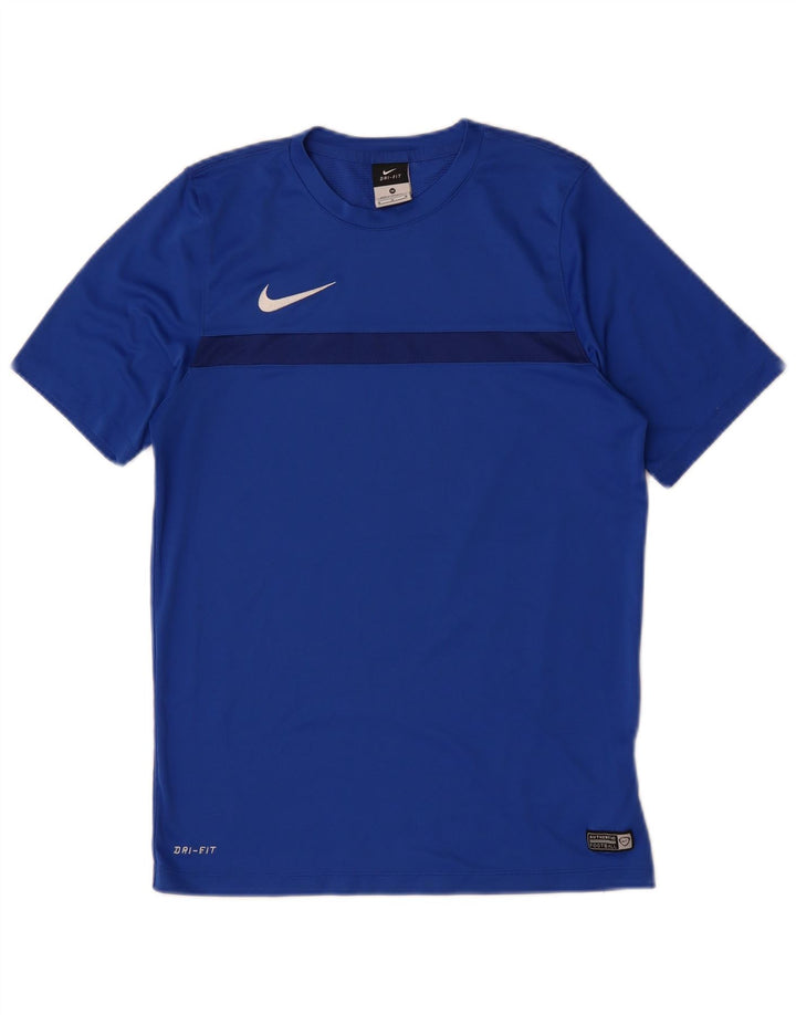NIKE muška Dri Fit majica kratkih rukava srednje plavi poliester