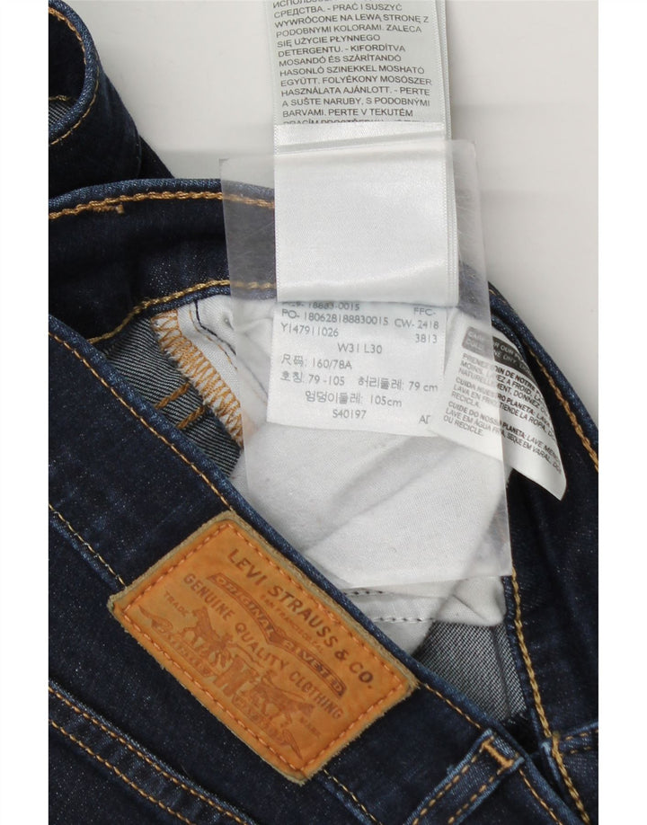 Levi's ženske uske traperice W31 L27 tamnoplavi pamuk