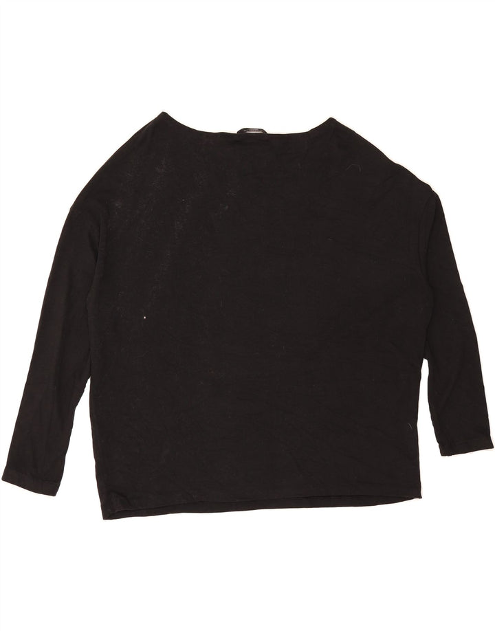ALL SAINTS Womens Oversized Top 3/4 Sleeve UK 6 XS Black Vintage All Saints and Second-Hand All Saints from Messina Hembry 