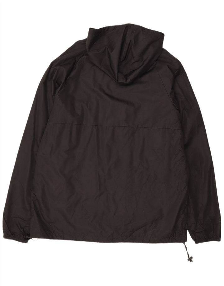 PUMA Mens Graphic Hooded Rain Jacket UK 42 XL Black Polyester