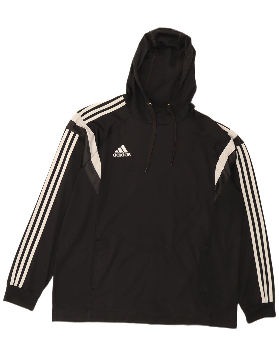 Adidas muška majica s kapuljačom XL crni poliester u boji