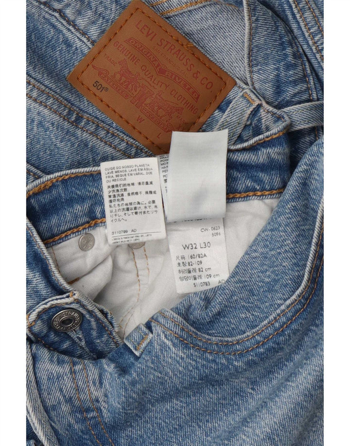 Levi's muške 501 ravne traperice W32 L30 plavi pamuk
