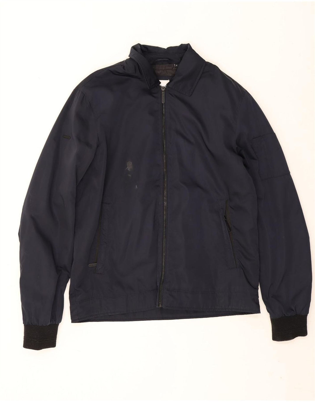 Superdry muška bomber jakna UK 40 veliki tamnoplavi poliester