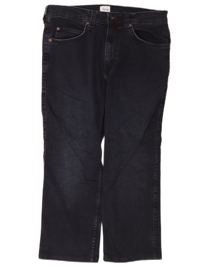 Mustang skraćene ravne traperice W34 L24 tamnoplavi pamuk