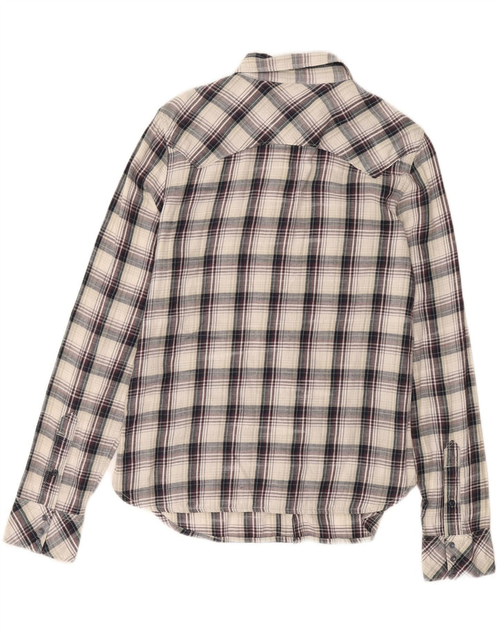 LEE Womens Flannel Shirt UK 14 Large Multicoloured Check Cotton