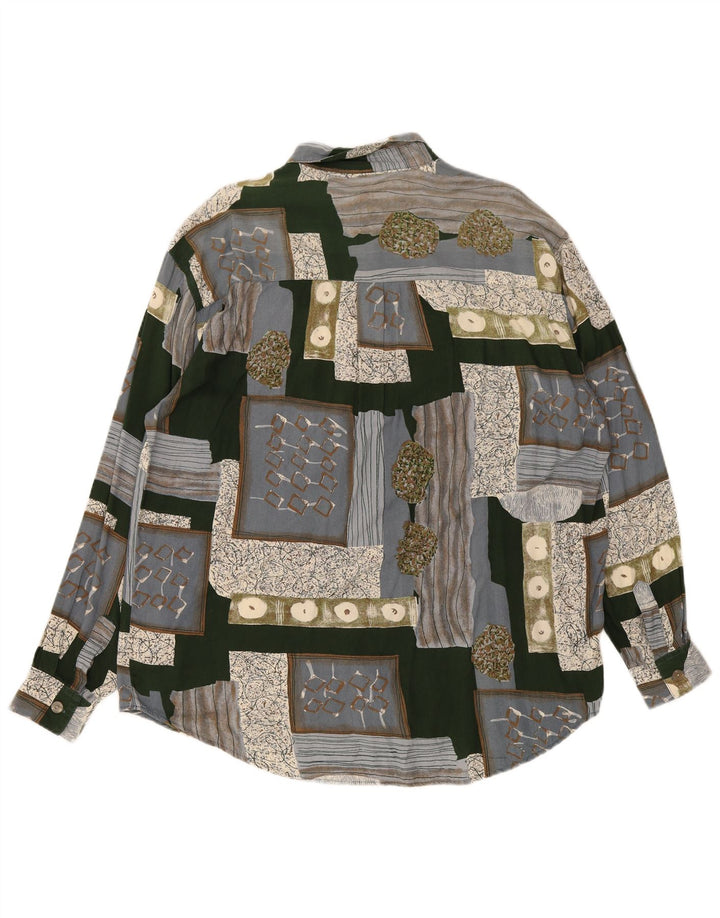 Happy Life muška košulja veličina 43/44 XL siva patchwork viskoza