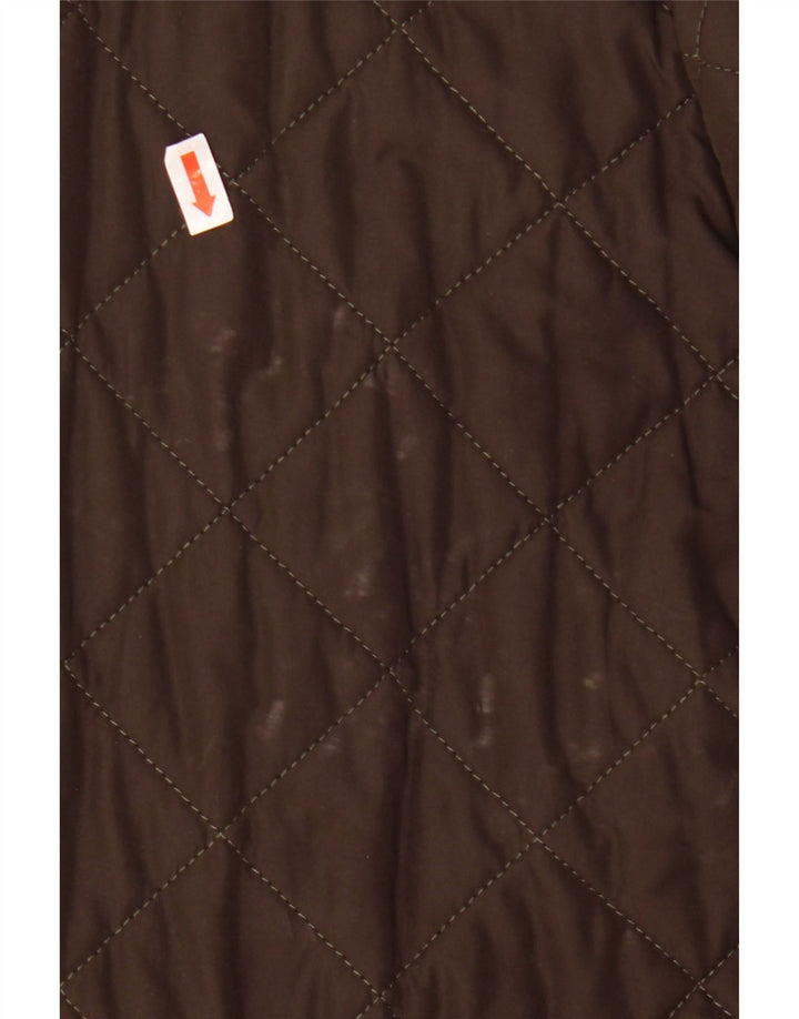 BARBOUR Muška prošivena jakna UK 40 veliki smeđi poliester