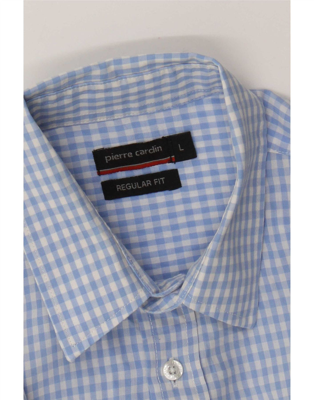 Pierre Cardin muška majica kratkih rukava standardnog kroja, veliki plavi gingham