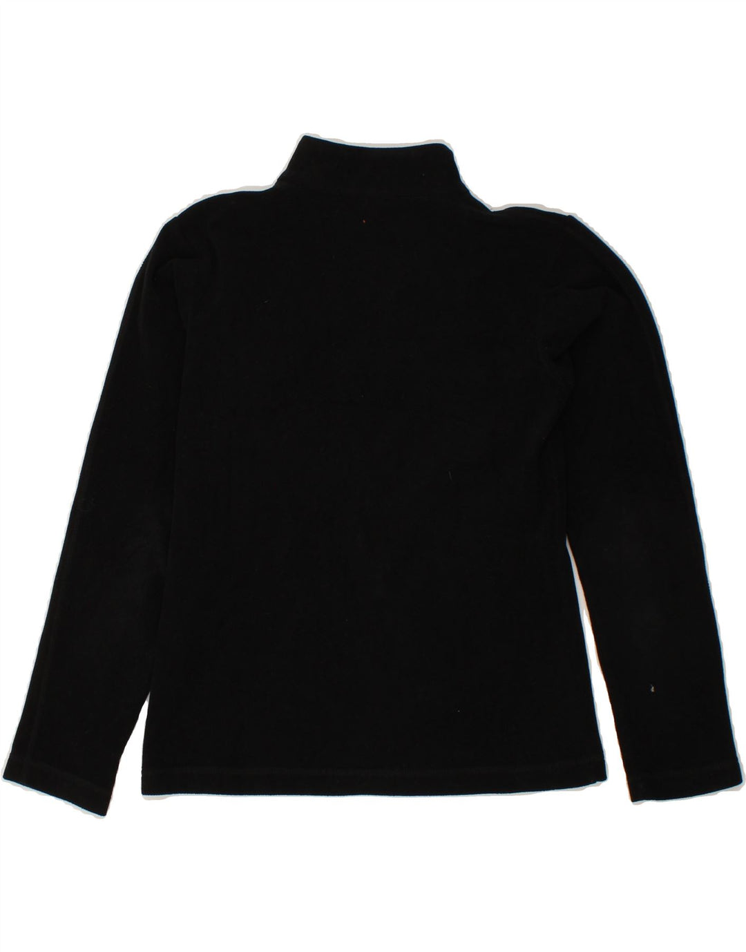 CHAMPION Womens Zip Neck Fleece Jumper UK 10 Small Black Polyester Vintage Champion and Second-Hand Champion from Messina Hembry 