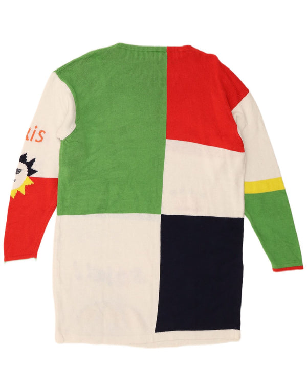 Lecomte ženska džemper haljina dugih rukava UK 14 velika, višebojna