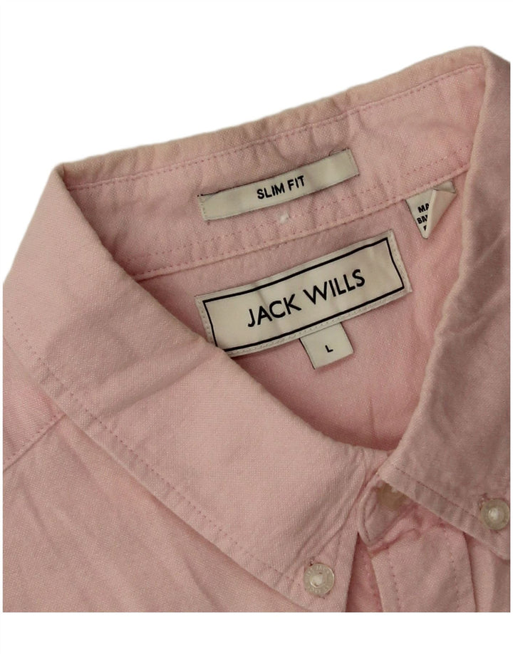 Jack Wills, muška uska majica, veliki ružičasti pamuk