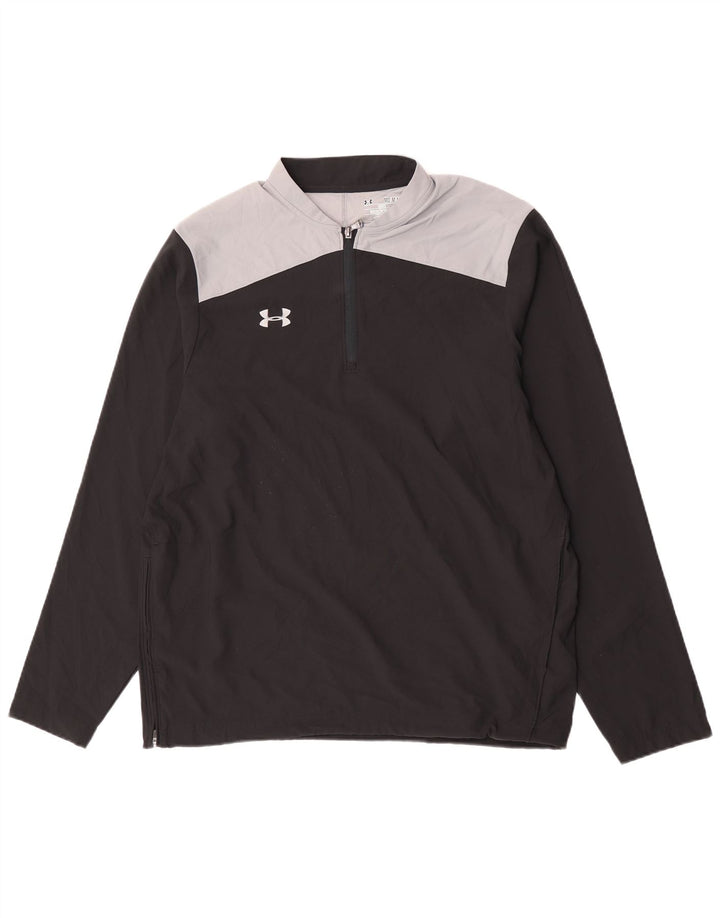 Muška majica Under Armour Cold Gear s dugim rukavima srednje crne boje