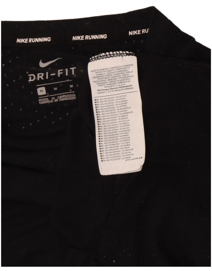Nike Dri Fit majica kratkih rukava srednji crni poliester