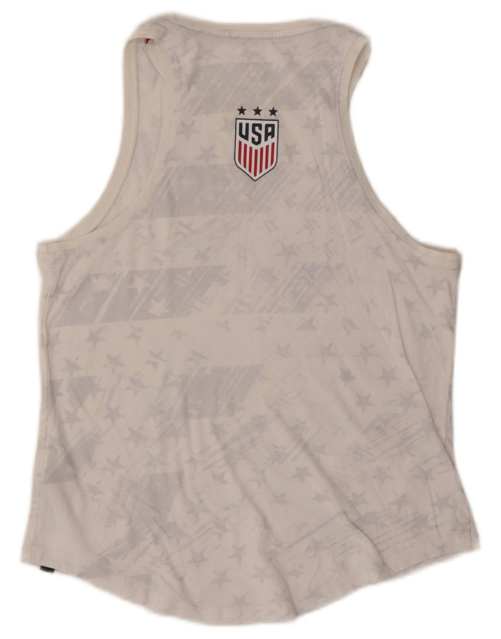 Nike Ženski grafički prsluk UK 12 Srednje bijeli pamuk