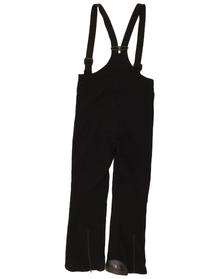 Ženske skijaške hlače Fila Graphic Dungarees IT 46 veliki crni poliamid