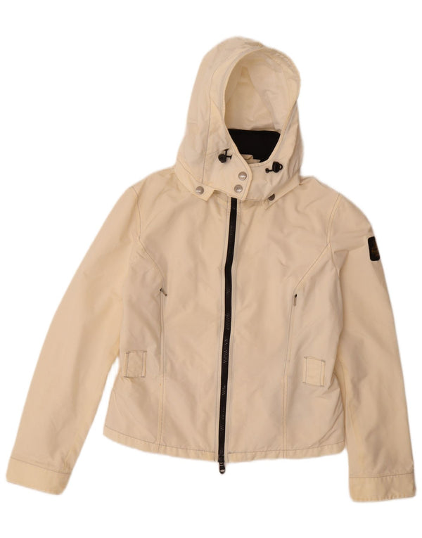 Refrigiwear ženska kišna jakna s kapuljačom UK 14 velika prljavo bijela poliamida