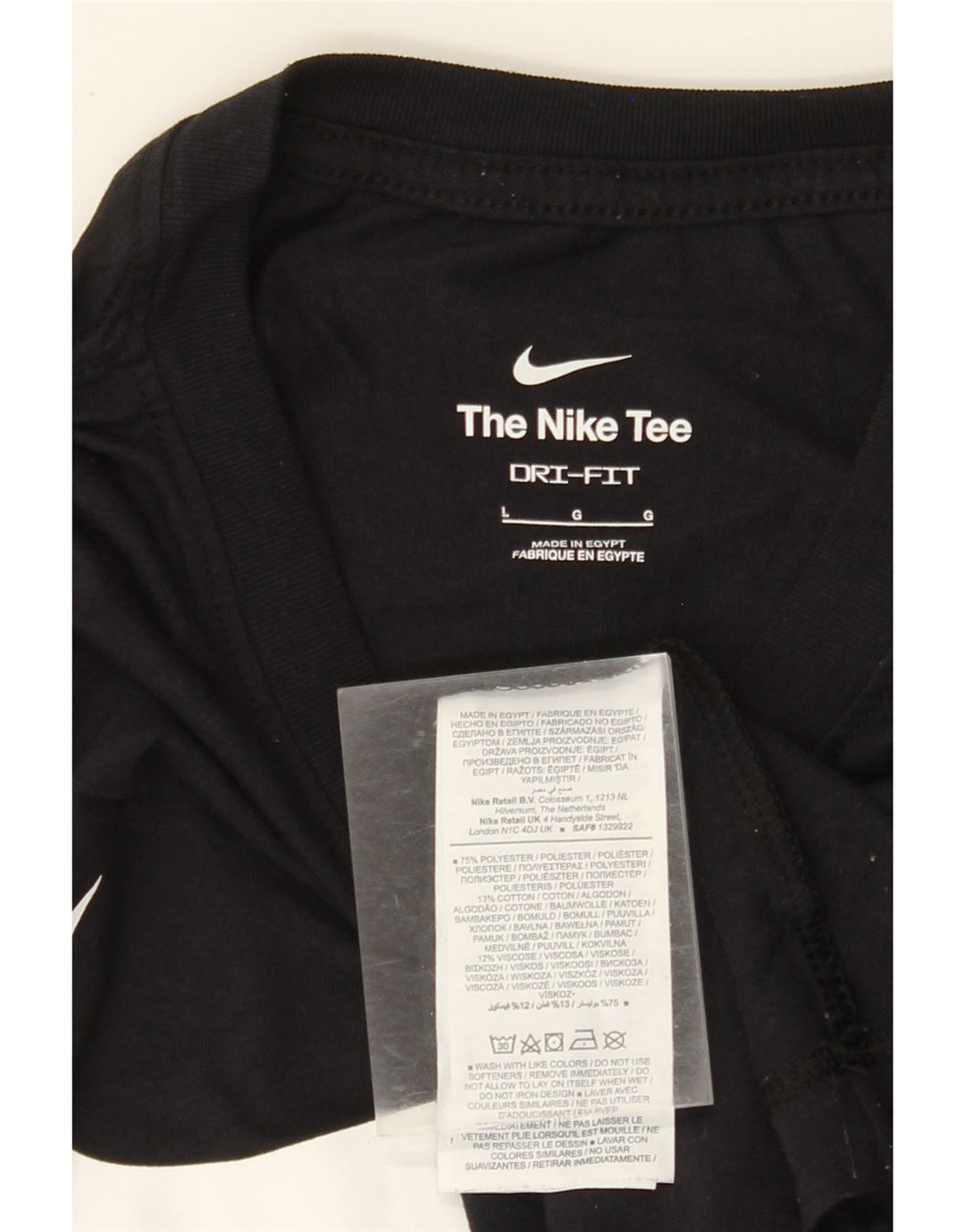 NIKE muška Dri Fit majica kratkih rukava velika crna pamučna majica