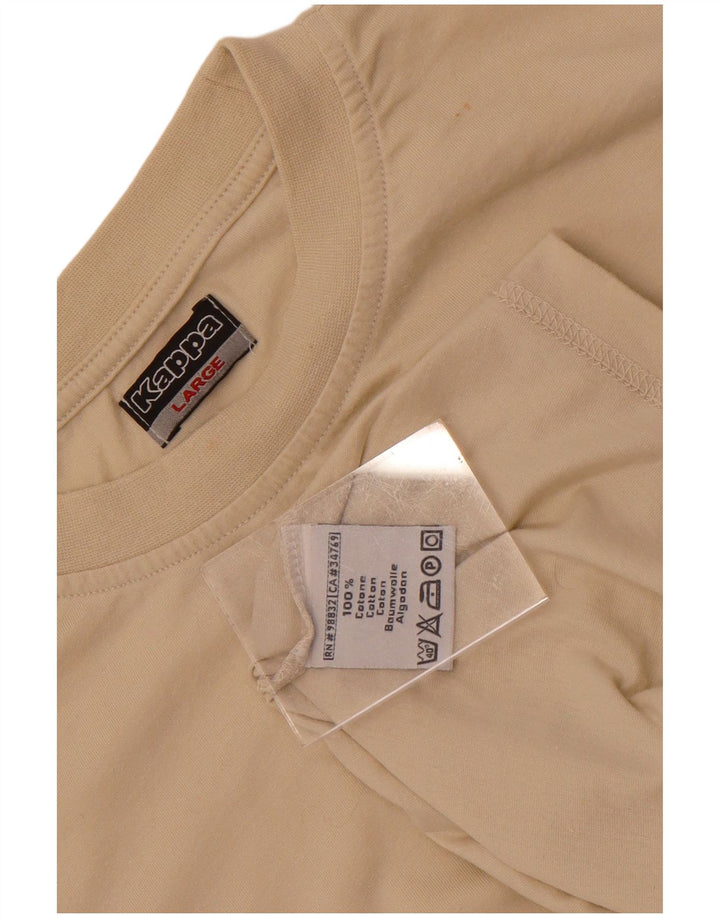 Kappa muška majica kratkih rukava velika, bež pamuk