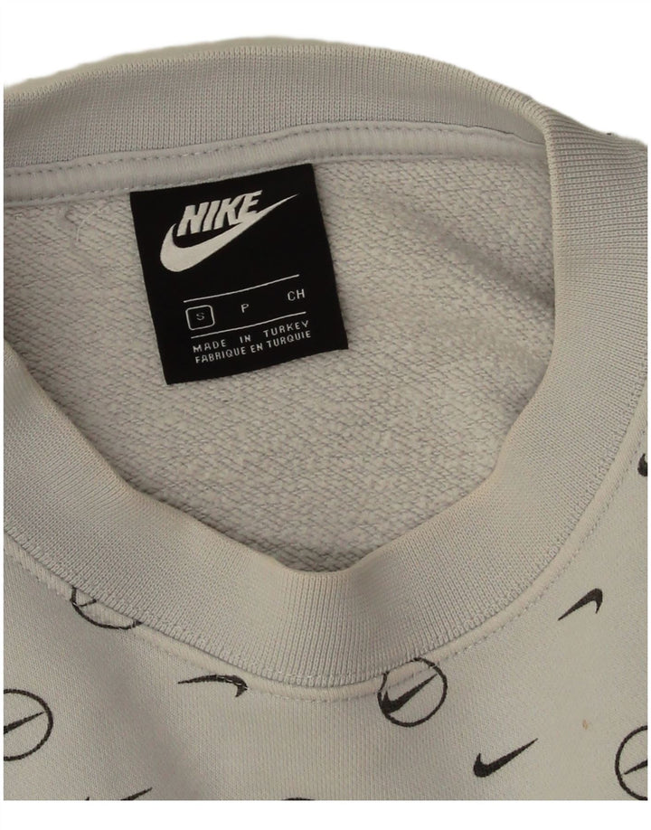 Nike ženska prekomjerna majica s motivom UK 10, mala siva